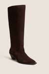 Dark Espresso Suede Willa boots