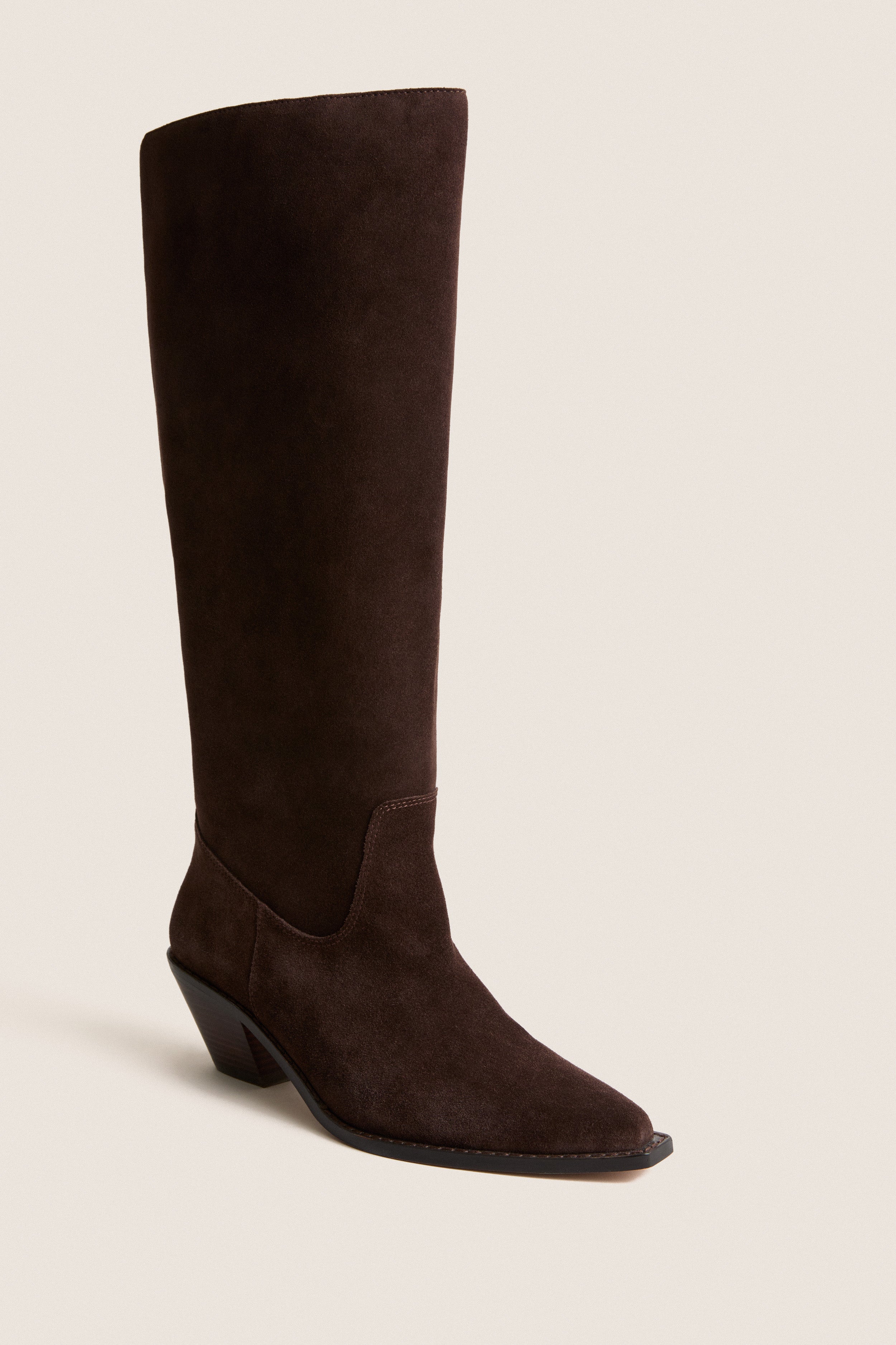 Dark Espresso Suede Willa boots