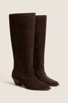 Dark Espresso Suede Willa boots
