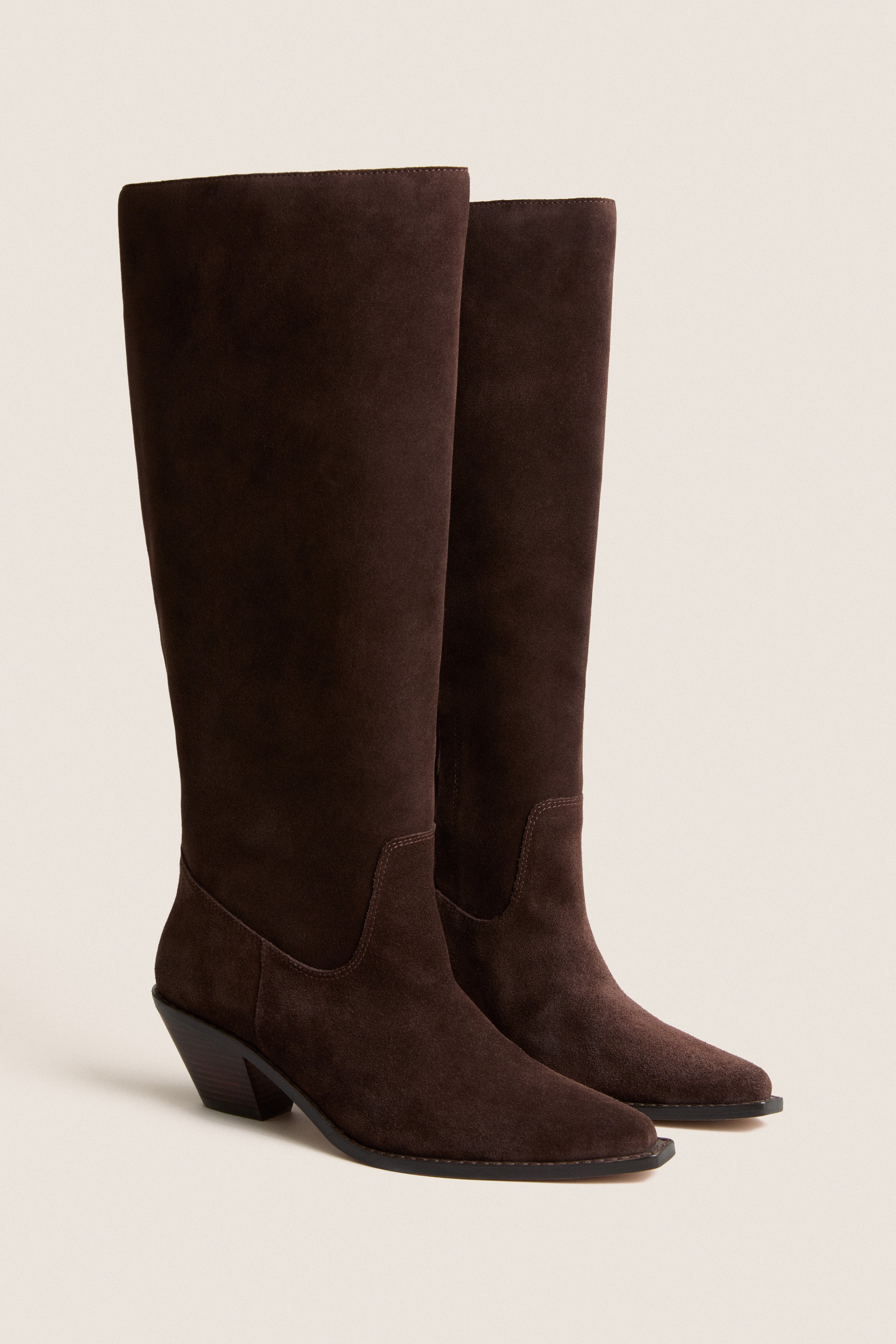 Dark Espresso Suede Willa boots