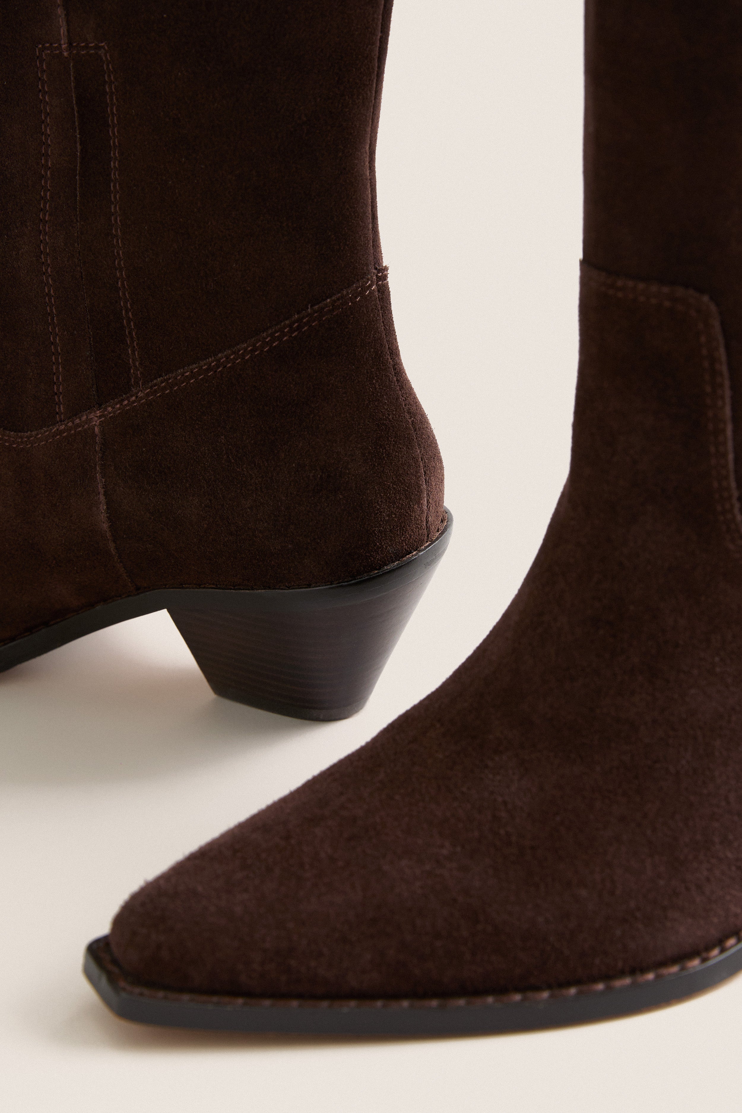 Dark Espresso Suede Willa boots