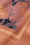 Navy Baroque Floral Large Scarf
