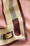 Blush Belts Medium Silk Scarf