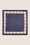 Navy Equestrian Large Scarf