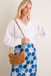 Caramel Suede Petit Moyen Messenger