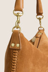 Caramel Suede Petit Moyen Messenger