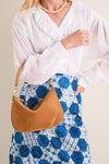 Caramel Suede Petit Moyen Messenger