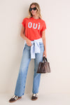 Bright Poppy Oui Original Tee