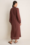 Chestnut Button Down Granier Dress