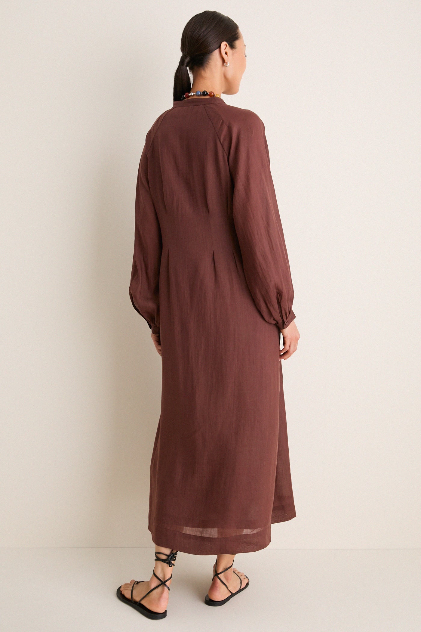 Chestnut Button Down Granier Dress