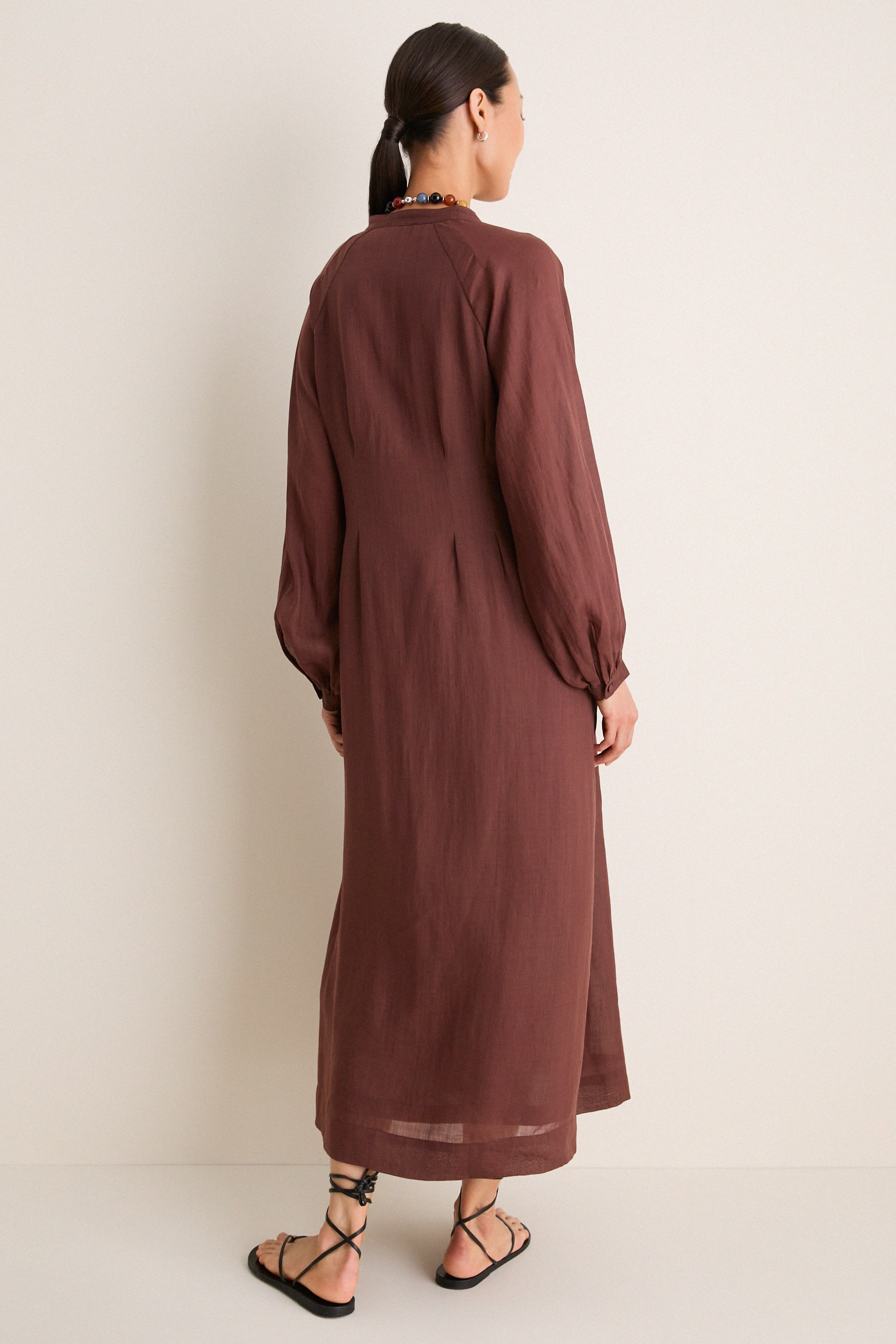 Chestnut Button Down Granier Dress
