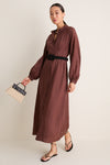 Chestnut Button Down Granier Dress