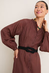 Chestnut Button Down Granier Dress