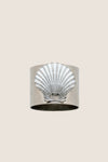 White Painted Shell Napkin Ring (Set of 2)