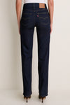 True Blue Rinse 723 High Rise Straight Jean