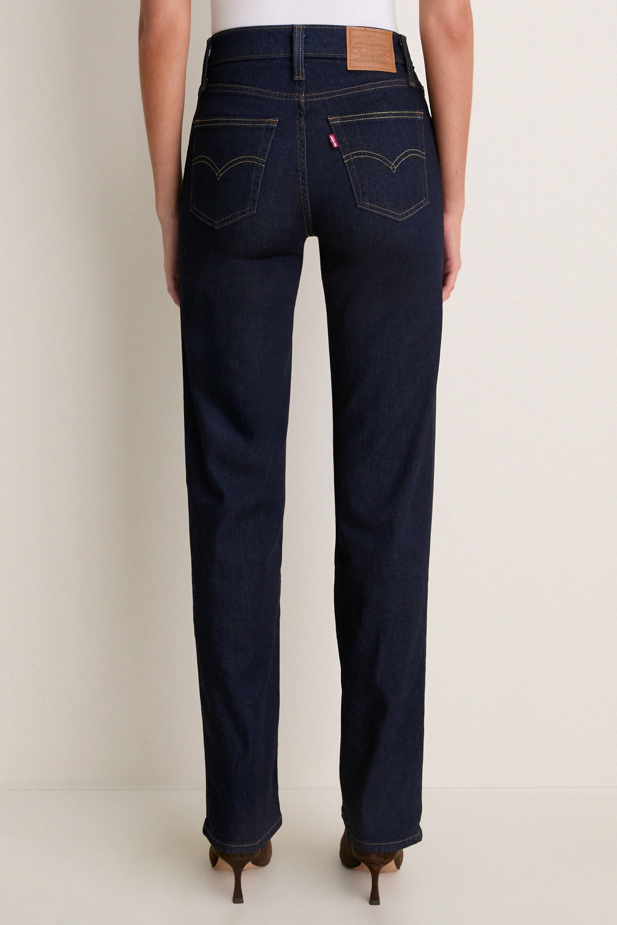 True Blue Rinse 723 High Rise Straight Jean