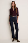 True Blue Rinse 723 High Rise Straight Jean