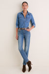 All Day Long Western Heritage Western Denim Shirt