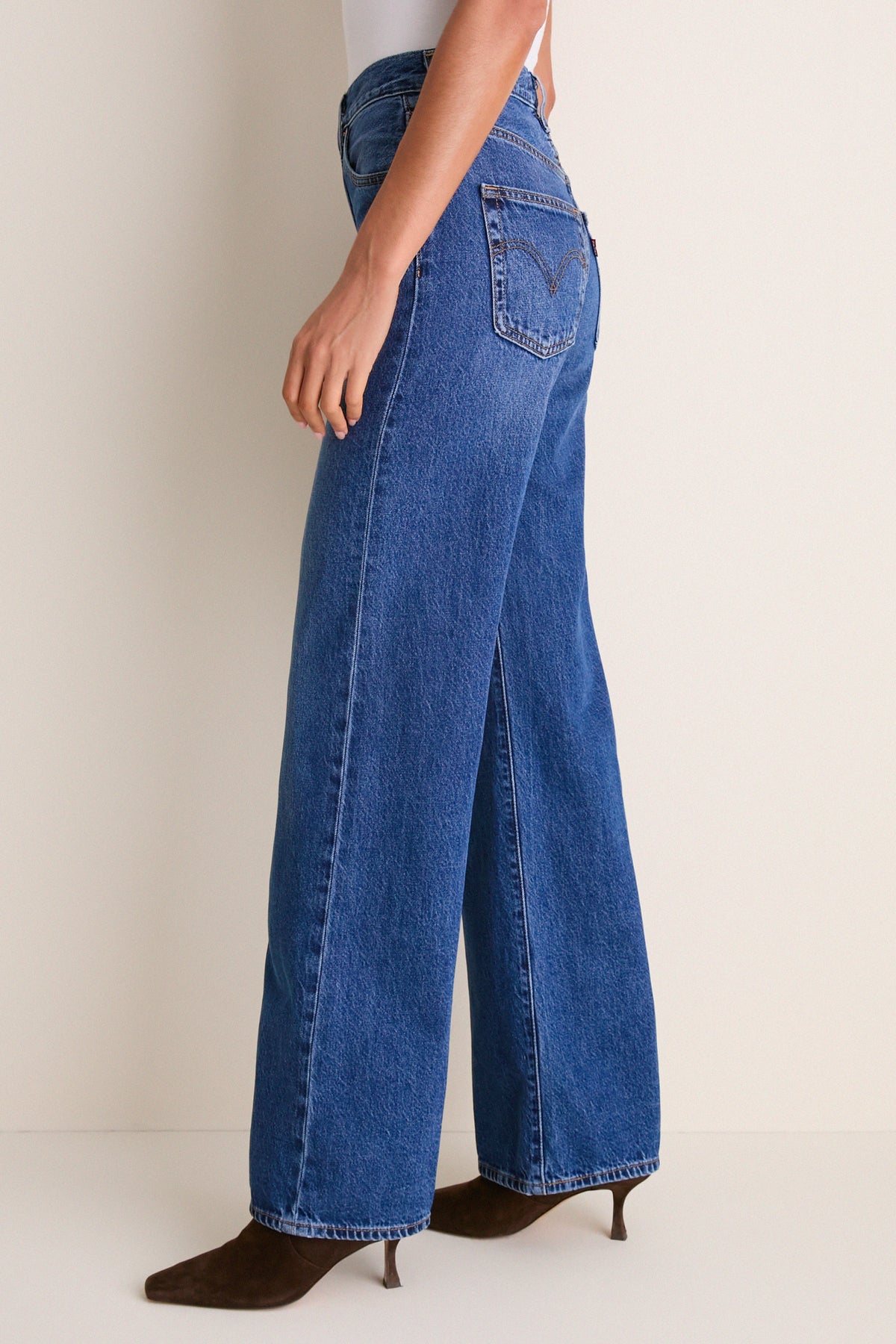 Maybe Anywhere Ribcage Wide Leg Jean