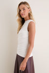 White Cooper Knit Top