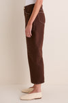 Brown and Natural Contrast Cody High Rise Rodeo Jeans