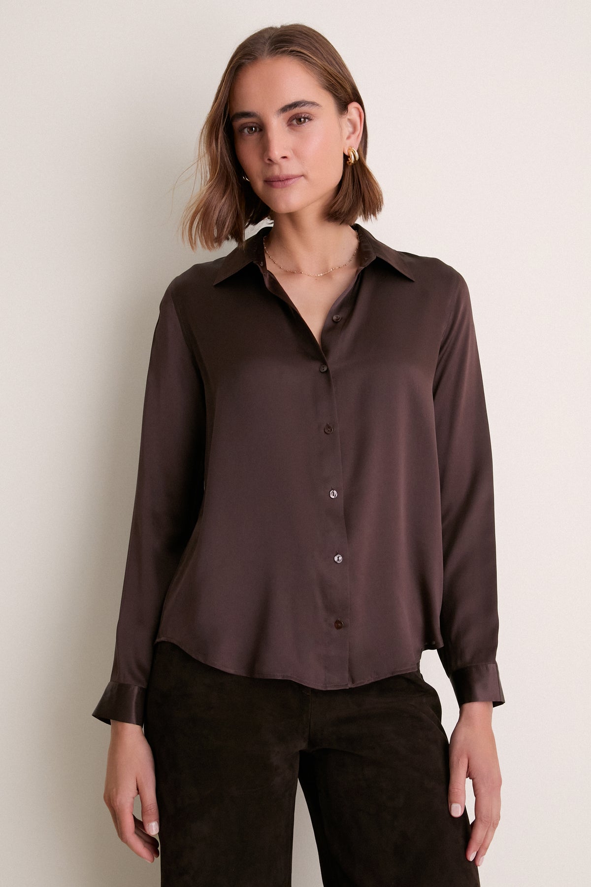Dark Java Tyler Long Sleeve Blouse