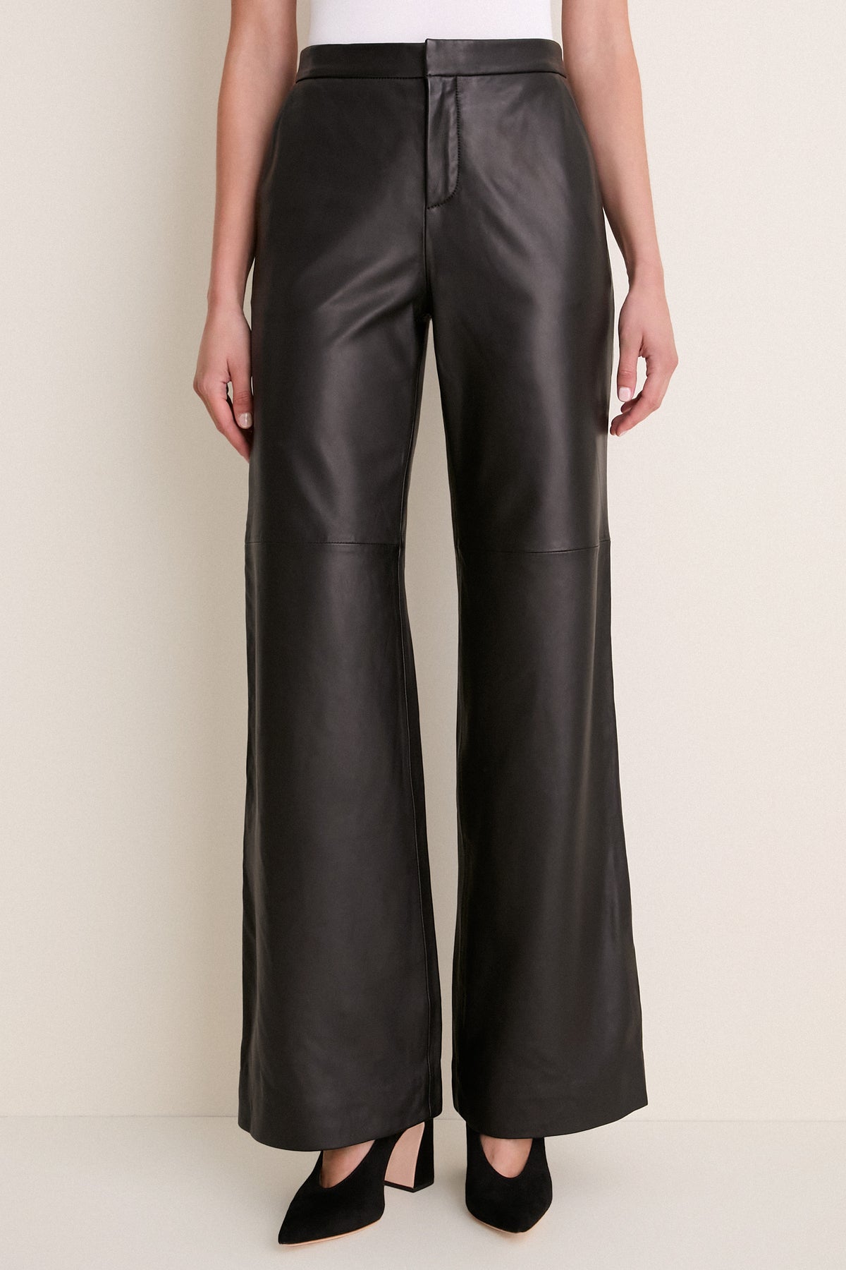 Black Livvy Straight Leg Trouser