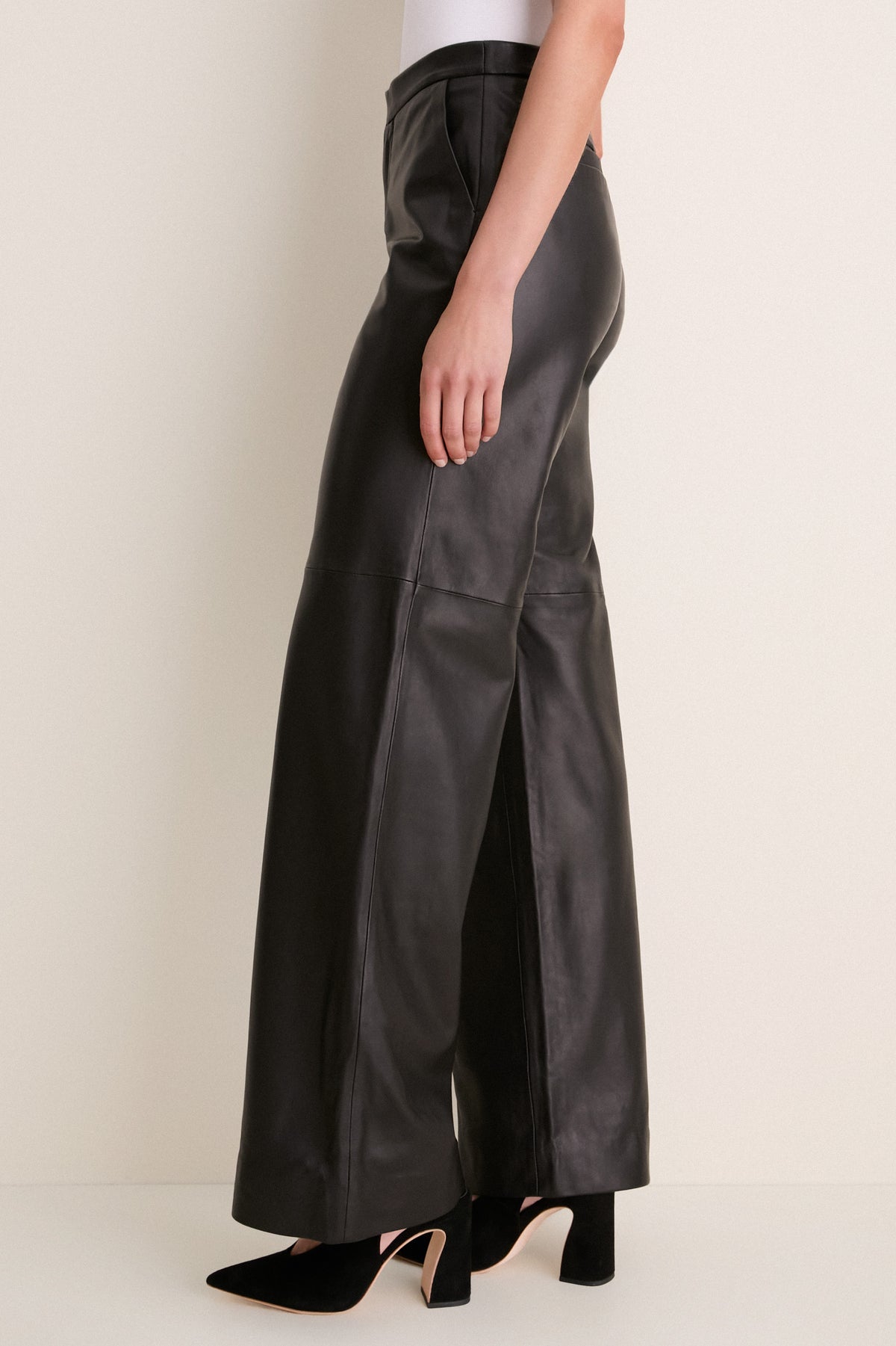 Black Livvy Straight Leg Trouser