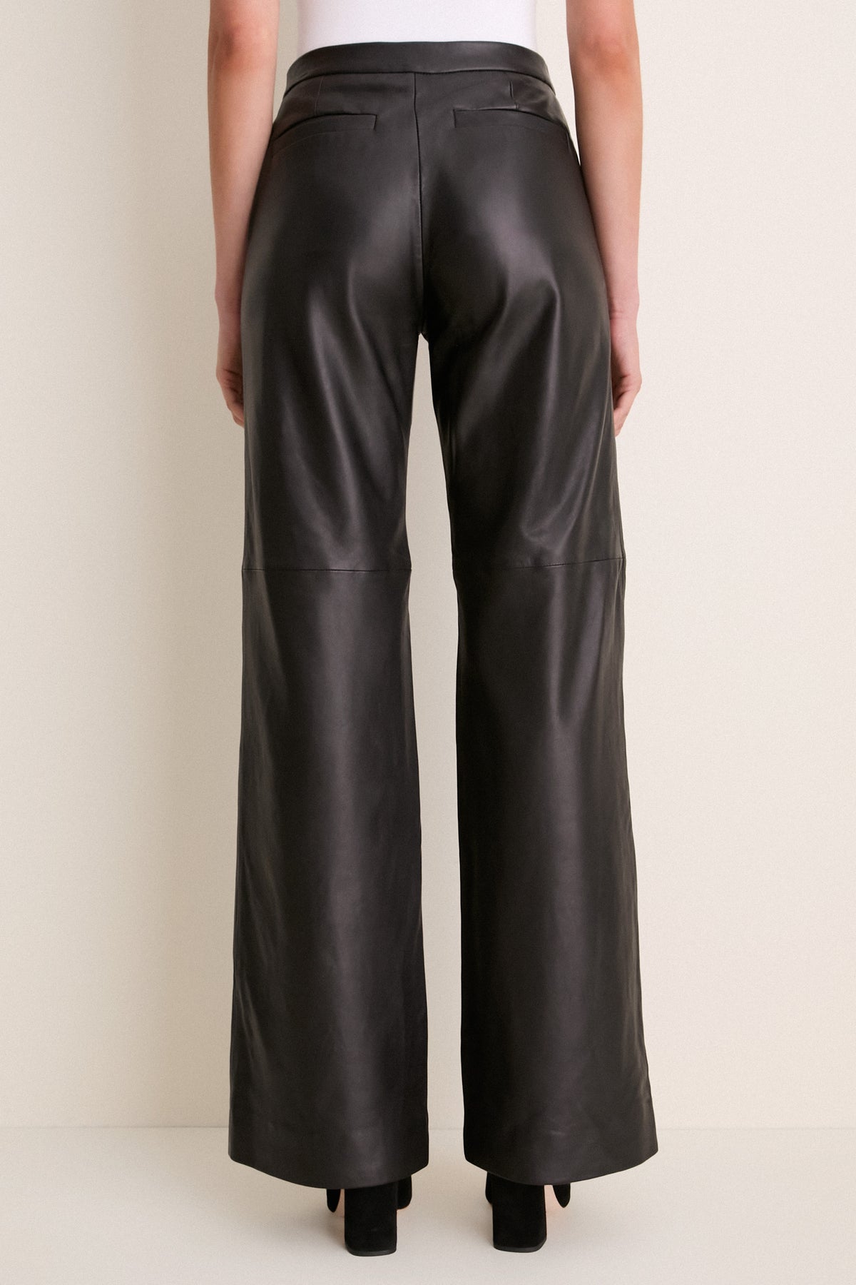 Black Livvy Straight Leg Trouser