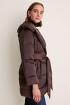 Dark Java Glacier Shawl Collar Puffer