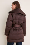 Dark Java Glacier Shawl Collar Puffer