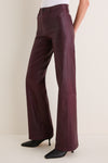 Deep Sangria Clayton High Rise Wide Leg