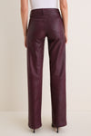 Deep Sangria Clayton High Rise Wide Leg
