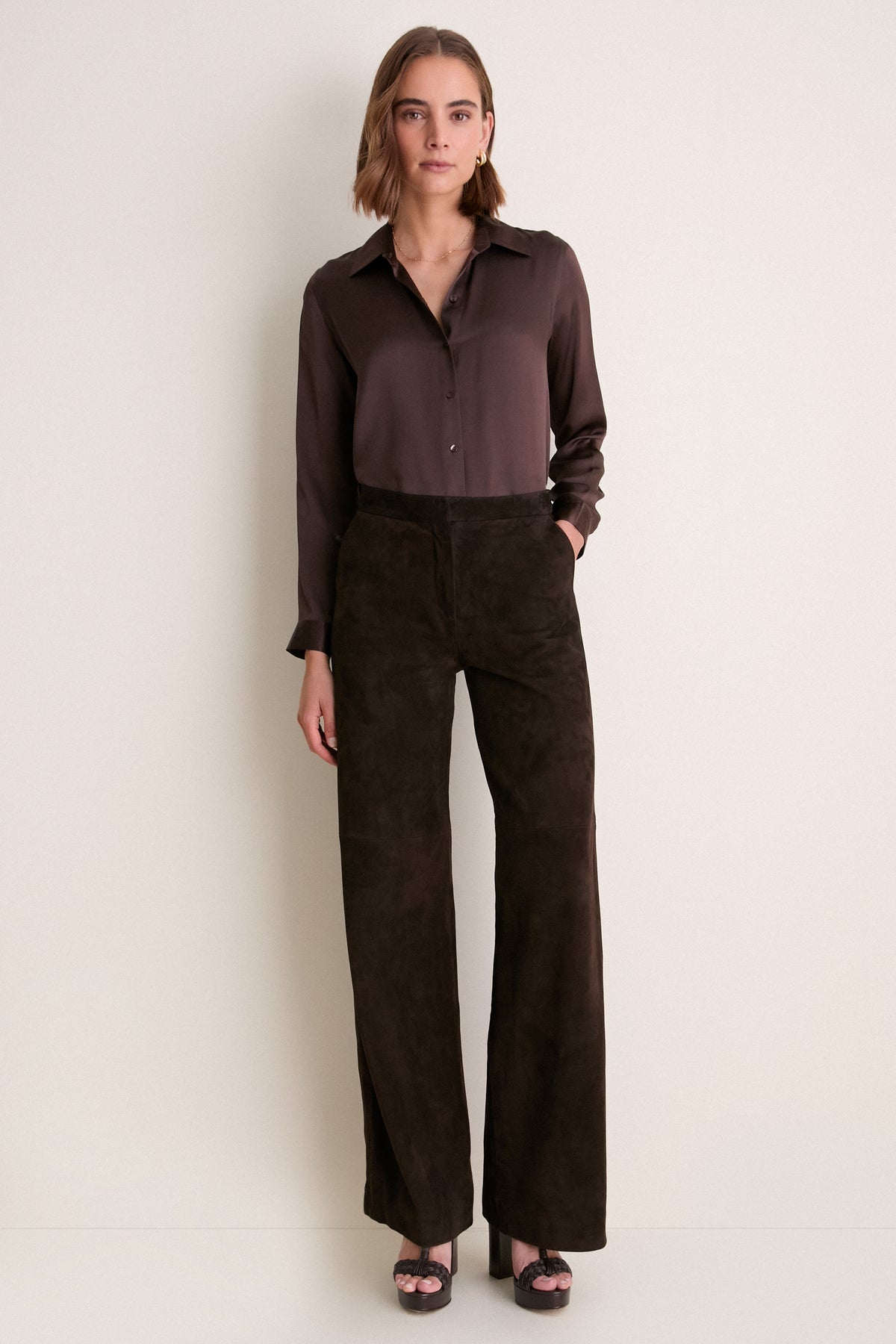 Coffee Bean Livvy Straight Leg Trouser