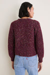 Cherry Stevie Speckled Rib Cardigan