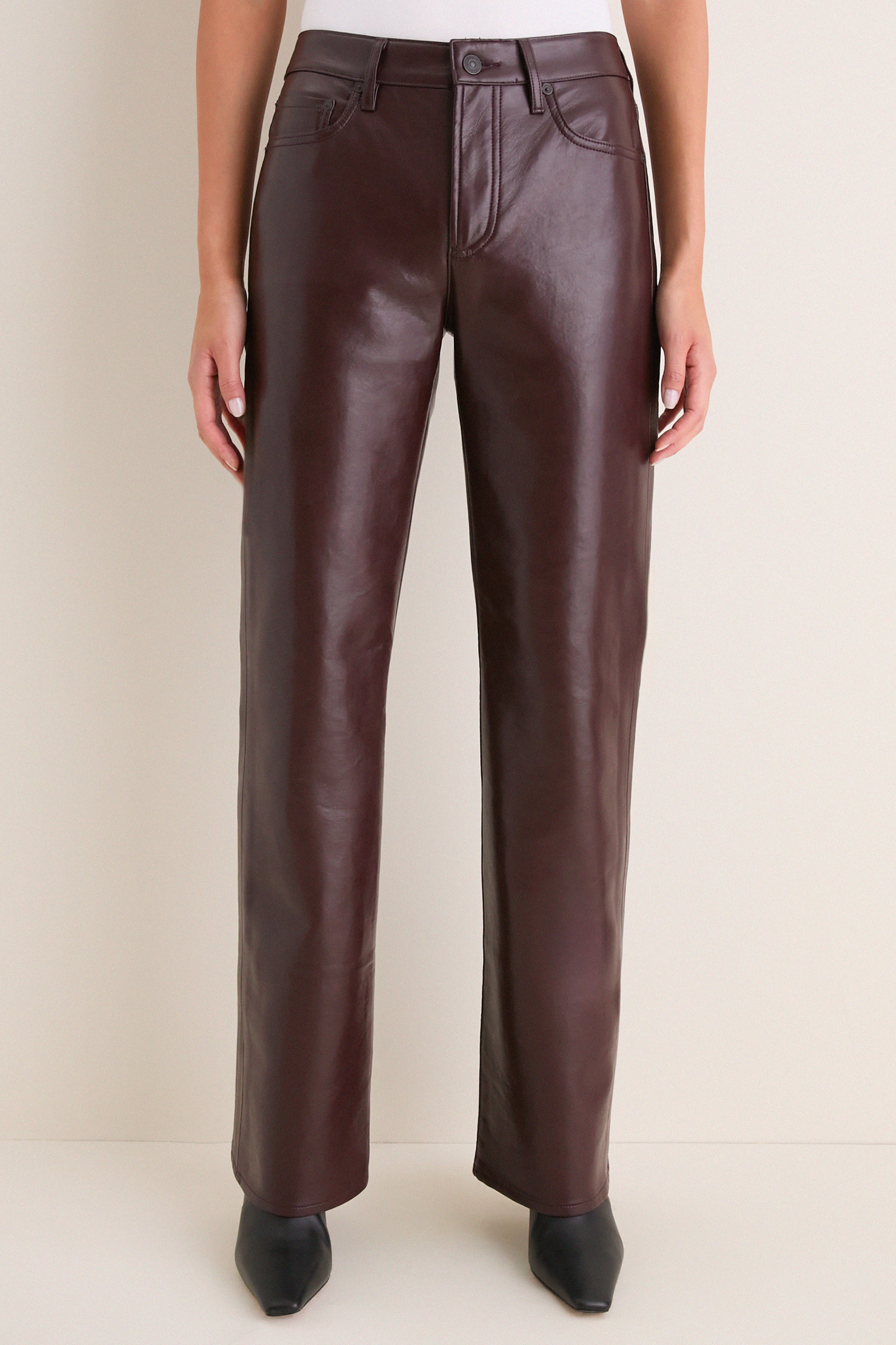【Gotexve】Rondine Burgundy 左右反転 Burgundy Recycled Leather Genova Low Rise Boot | Citizens of Humanity