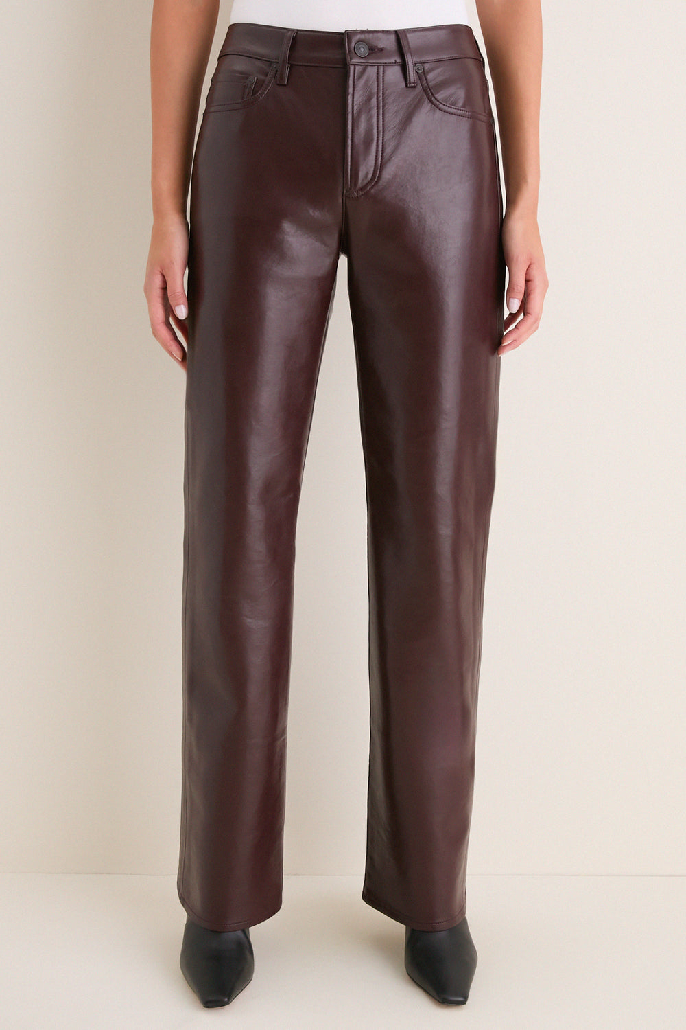 Burgundy Recycled Leather Genova Low Rise Boot