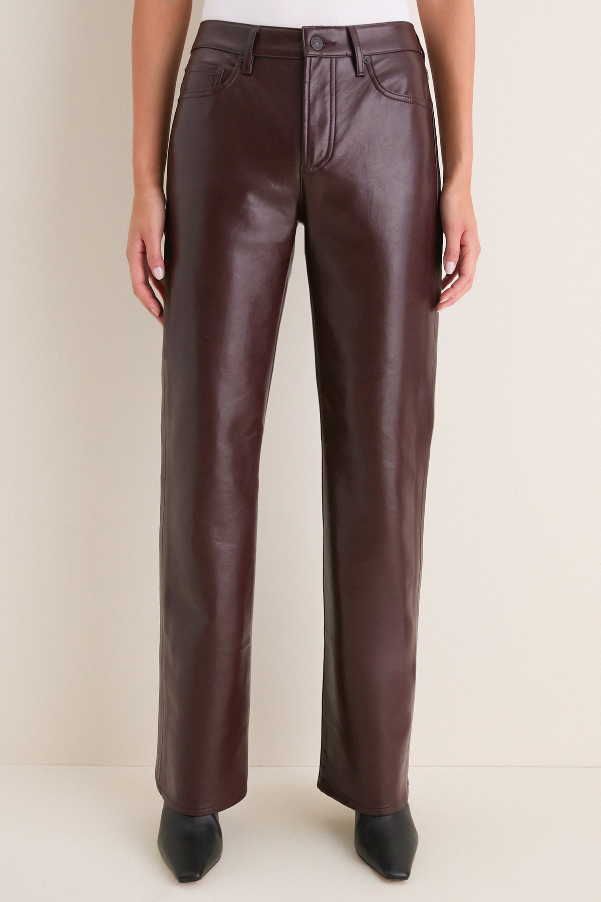 Burgundy Recycled Leather Genova Low Rise Boot