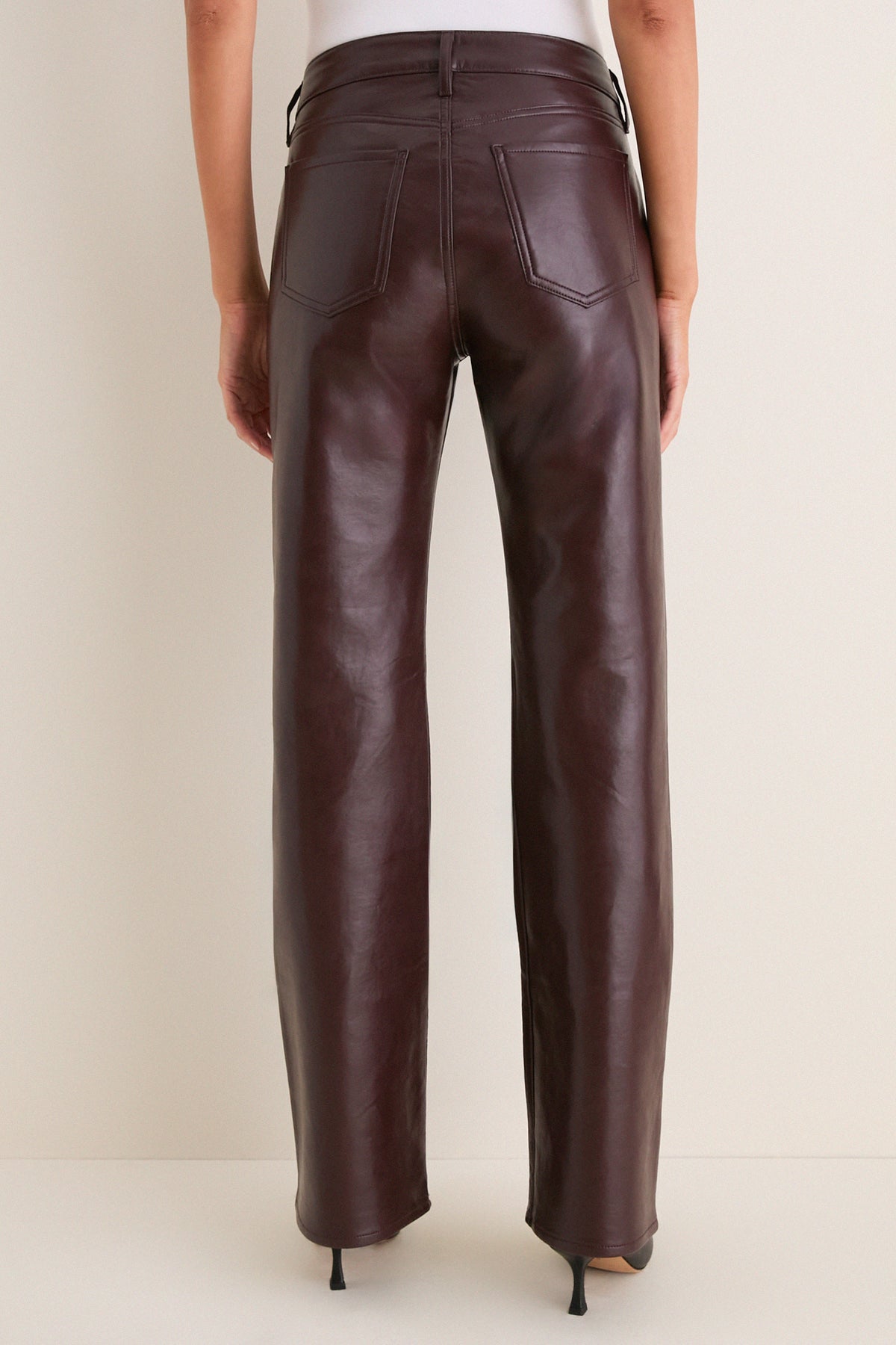 Burgundy Recycled Leather Genova Low Rise Boot