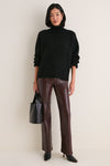 Burgundy Recycled Leather Genova Low Rise Boot