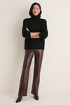 Burgundy Recycled Leather Genova Low Rise Boot
