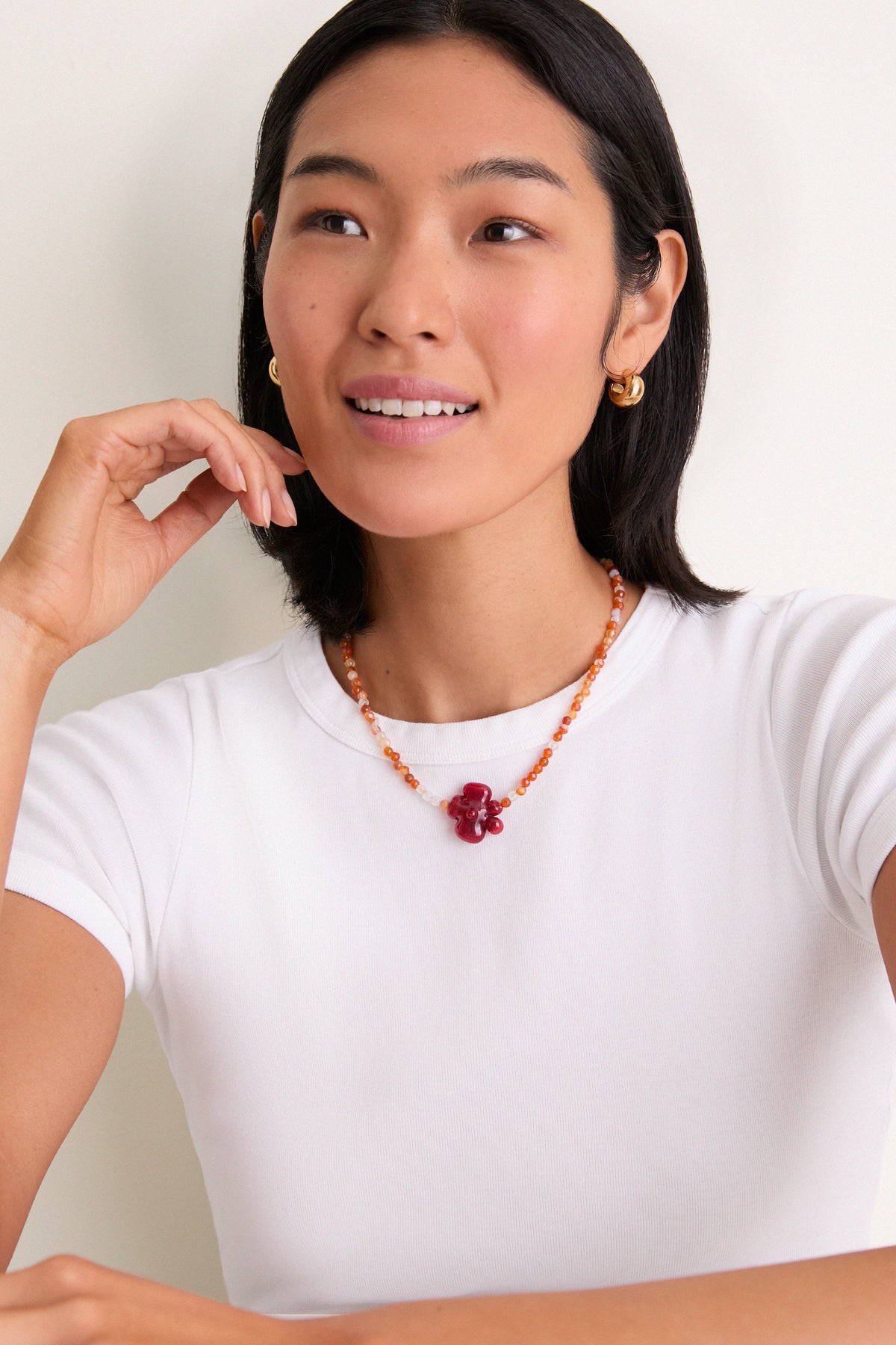 Red Glass Noa Necklace