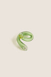 Green Glass Liana Ring