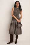 Harvest Tartan Smocked Olivia Midi Dress