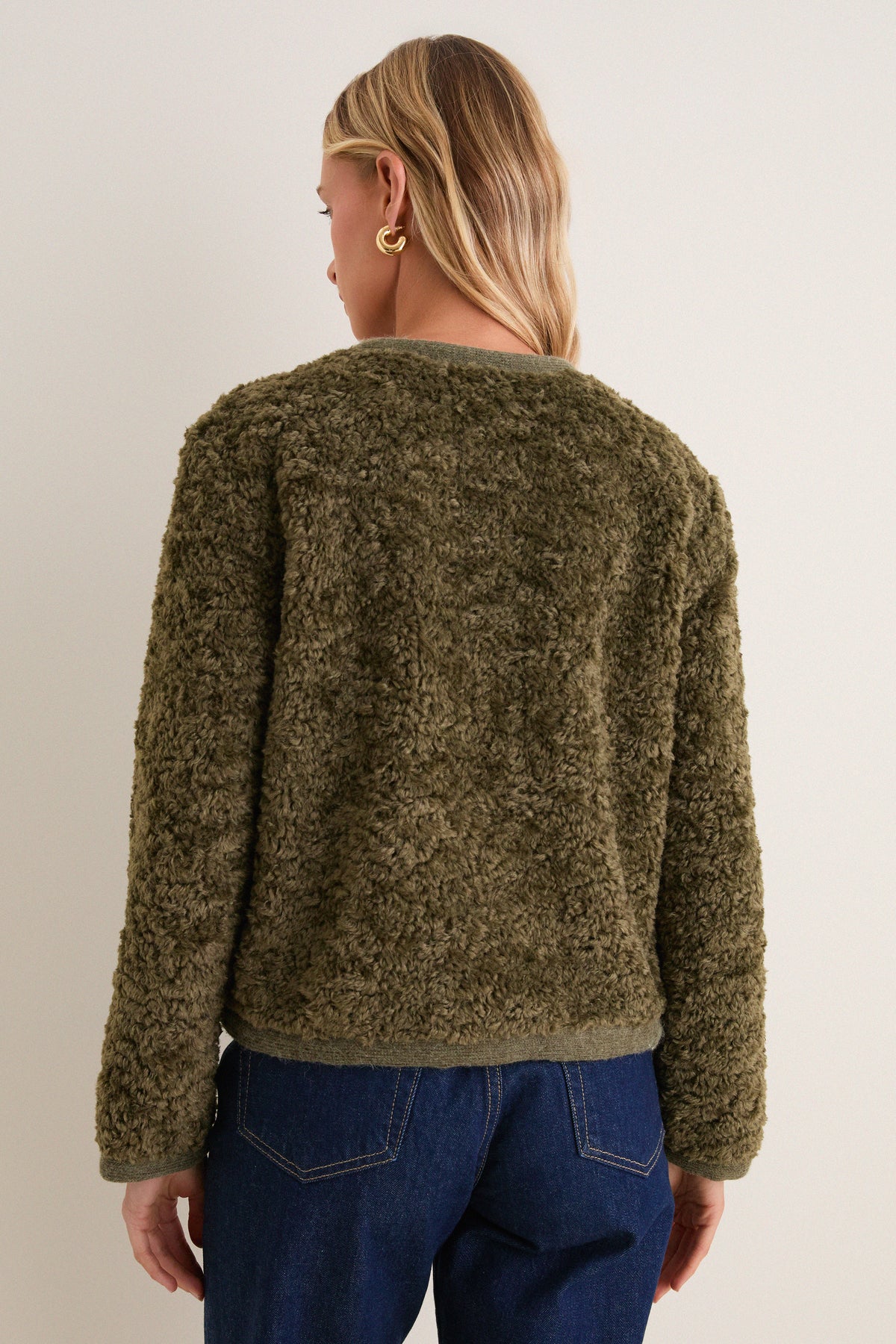 Olive Sherpa Camden Jacket