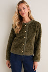 Olive Sherpa Camden Jacket