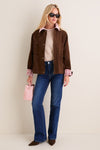Chocolate Corduroy & Peony Jordan Jacket