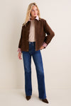 Chocolate Corduroy & Peony Jordan Jacket
