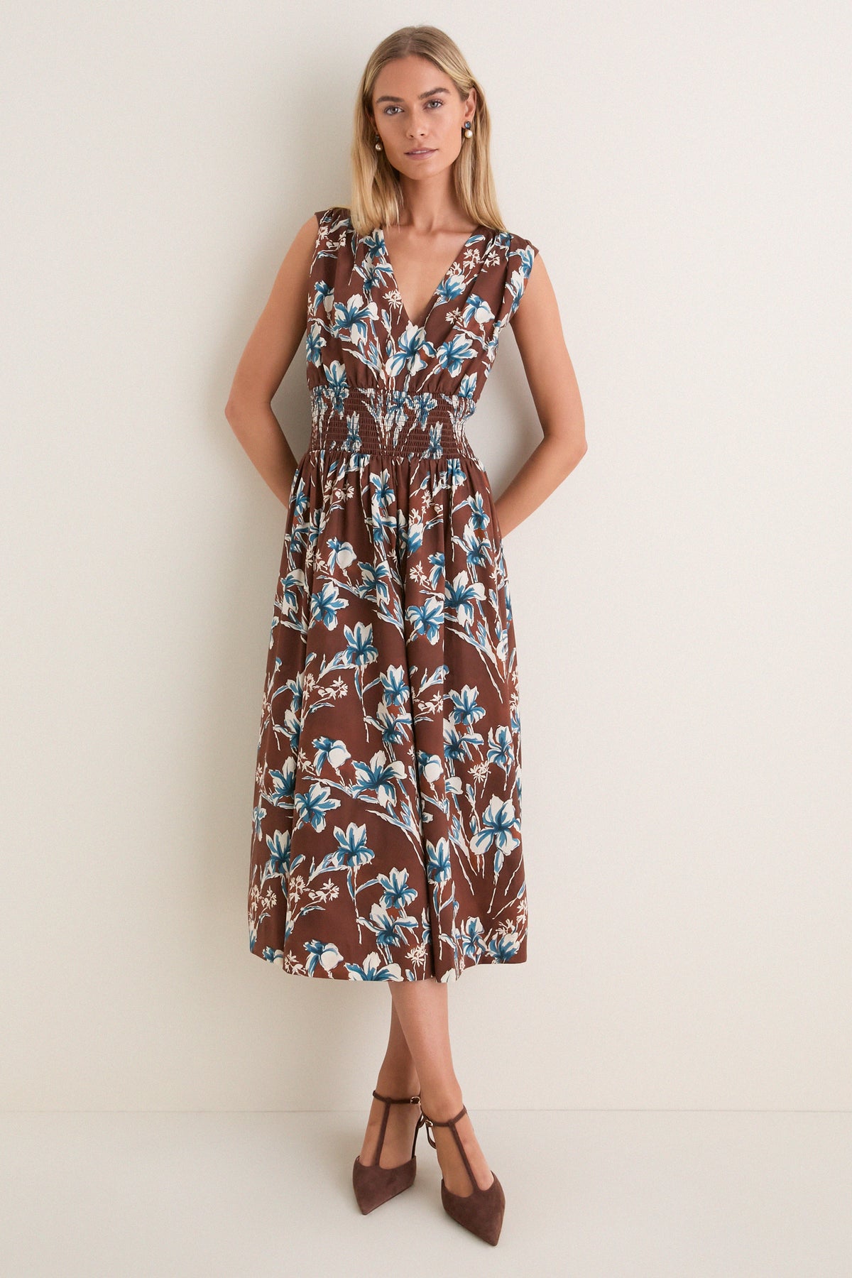 Tiger Lily Floral Elvie Midi Dress