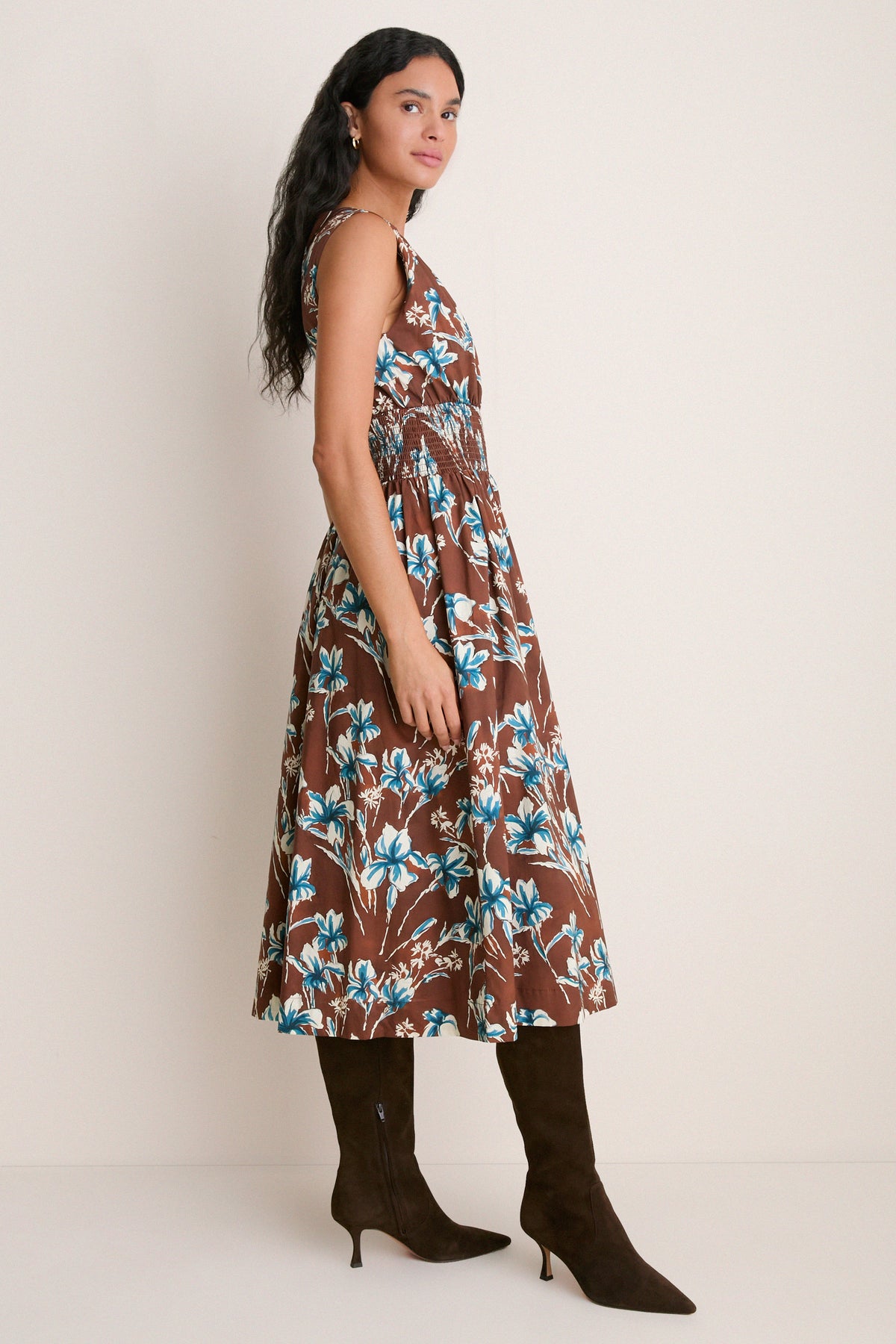 Tiger Lily Floral Elvie Midi Dress